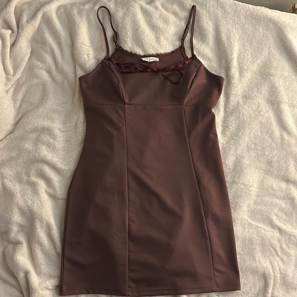 Purple mini dress